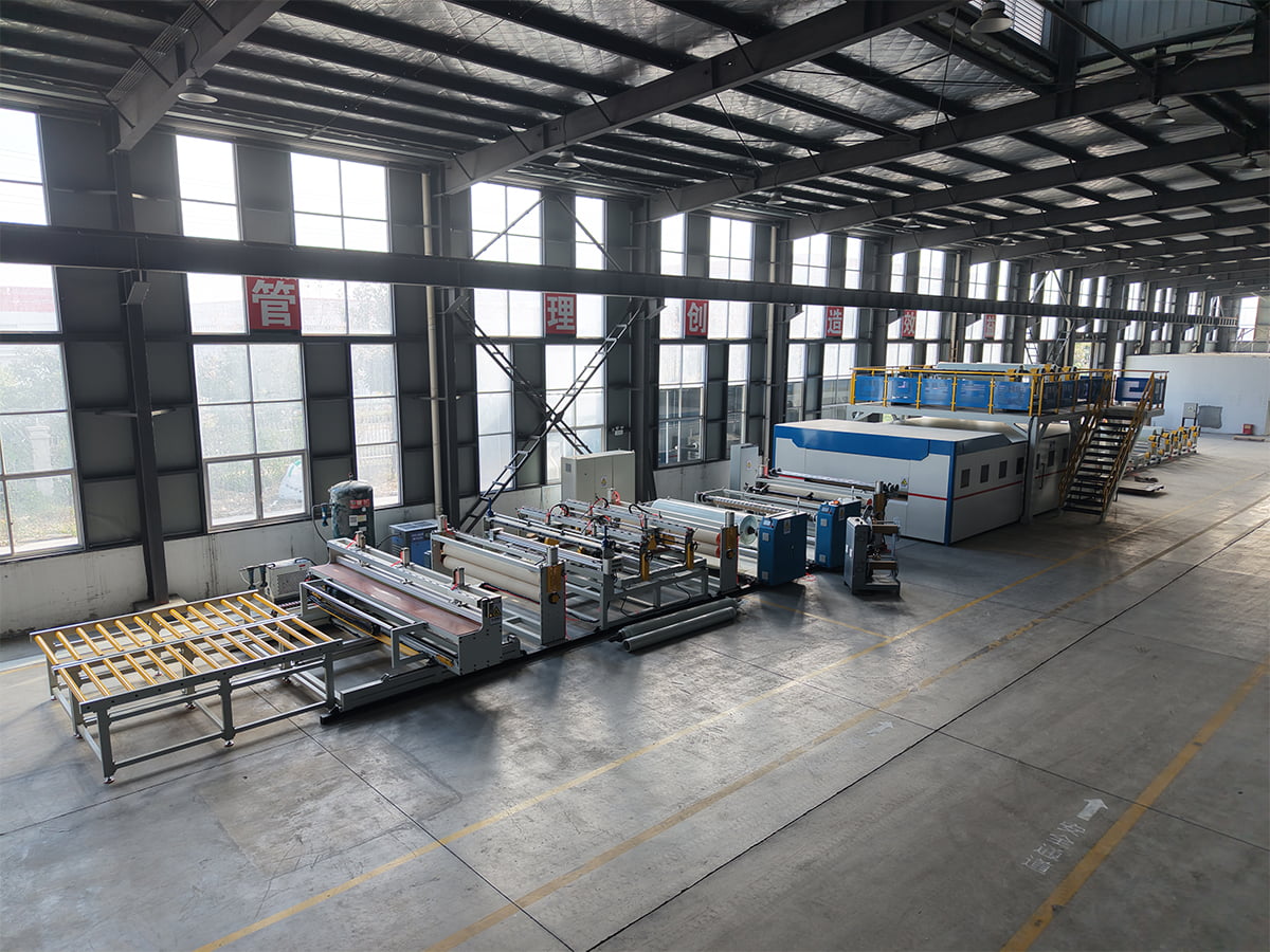 Ligne composite PET/PP CFRT